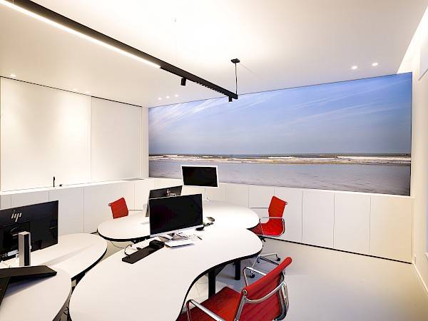 spanwand met beprinting & ledverlichting 